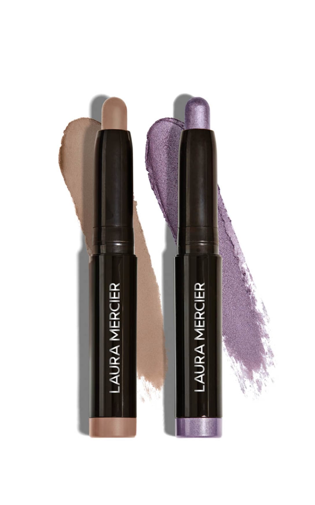 「アイ インタールード キャビア デュエット」(2300円)(左から)19 AU NATUREL、30 INTENSE AMETHYST