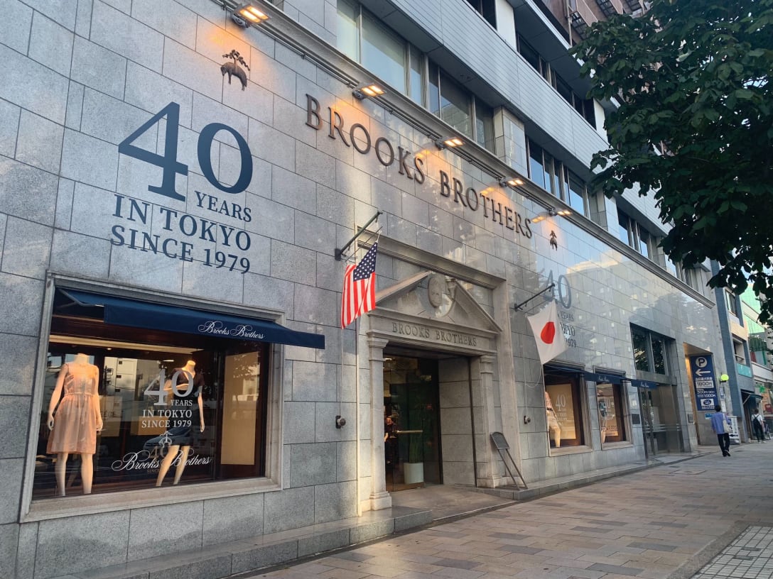 8月30日に閉店したブルックス ブラザーズ青山店 Image by FASHIONSNAP.COM