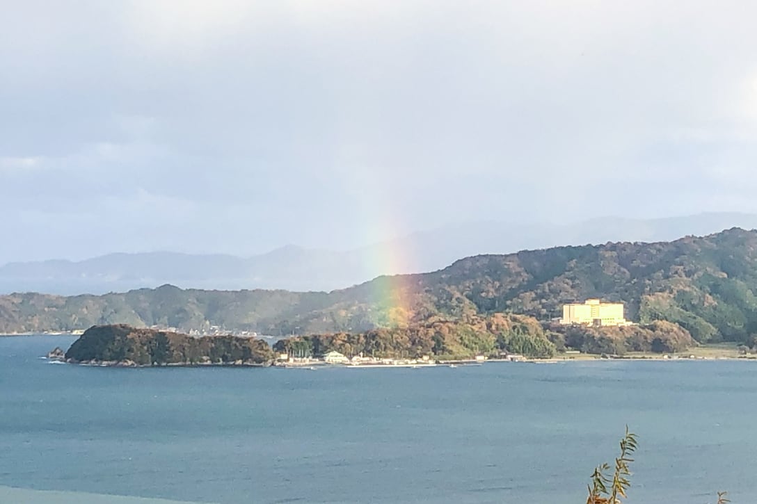 2019年、天橋立の虹(筆者提供)