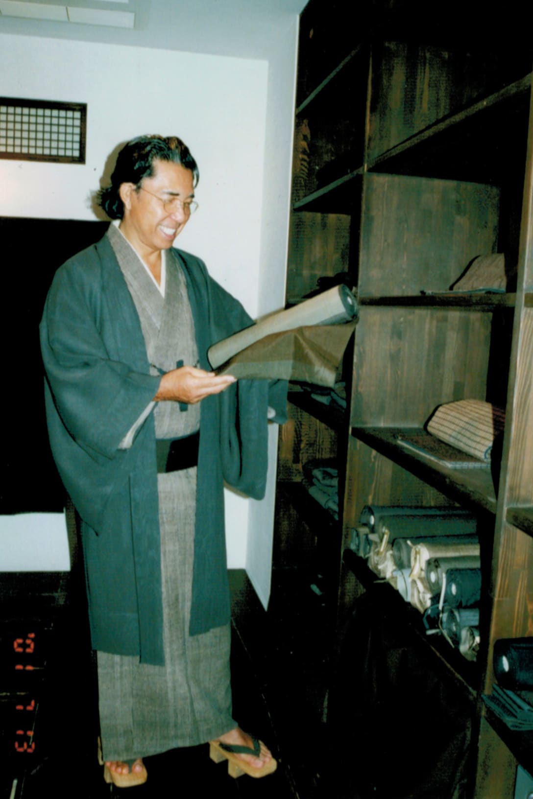 2001年、和装の高田賢三(筆者提供)