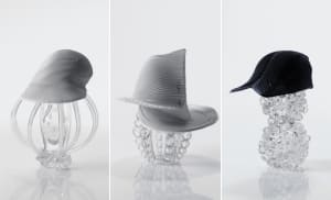 イッセイミヤケの新作3D帽子「オービット」を三嶋りつ惠のグラスワークスが演出