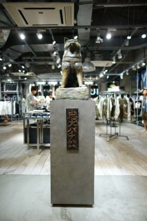 渋谷の新たな観光名所に？「忠犬パチ公像」がヴァンキッシュ店内に誕生