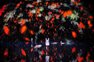 【動画】チームラボ過去最大規模の体験型デジタルアート作品展開催 1千万本超の花が咲くドームも