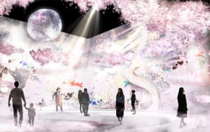 ネイキッドによる"日本一早い花見"の全貌公開、撮影した写真がアート作品と連動