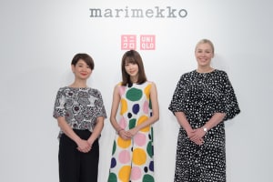 「ユニクロ×マリメッコ」発売に先駆け都内で披露、桐谷美玲やマリメッコCEOが登場
