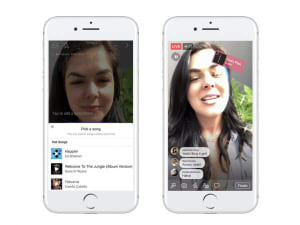 Facebook、音楽をLiveビデオに取り込める機能「Lip Sync Live」追加