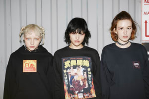 XLARGEとX-girlがオープニングセレモニーとコラボ、漢字で表現した"式典開始"Tシャツなど発売
