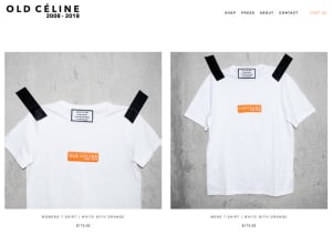 フィービー時代の「セリーヌ」を追うインスタアカウント「OLD CÉLINE」がロゴ付きTシャツを発売