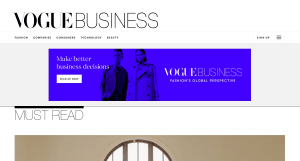 コンデナストが新BtoBメディア「ヴォーグ ビジネス」を始動、メールマガジンで配信