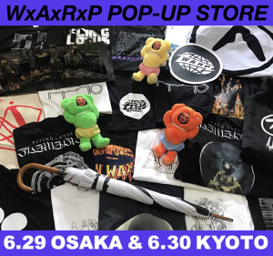 音楽レーベル「WARP」が1日限りのポップアップを京都と大阪で開催、フラグスタフによる特別仕様のポンチョの販売も