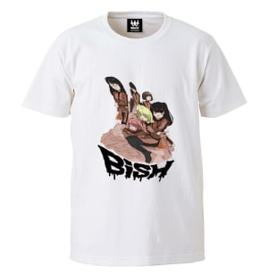BiSHやBiSがJUN INAGAWA描き下ろしのプリントに、抽選で購入者もイラスト化するコラボTシャツ発売