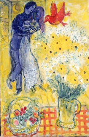 マルク・シャガールの展覧会開催、「恋人たちとマーガレットの花」など展示