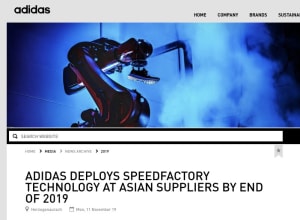 アディダスがロボット工場「スピードファクトリー」閉鎖へ、生産拠点をアジアにシフト