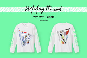 ゾゾタウンがヤフーとのコラボTシャツを1日限定で受注販売、両サイトのトップページをデザイン