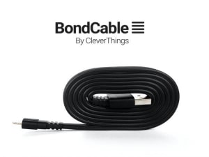 バッグの中で絡まらない、形状維持できるケーブル「BondCable」