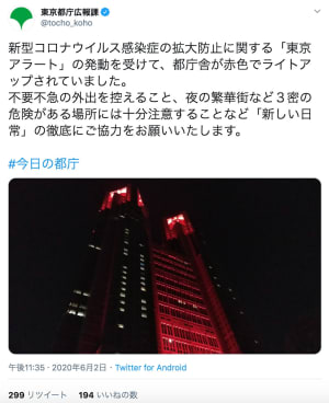 コロナ第二波への警戒「東京アラート」発動、商業施設など営業基準は変わらず