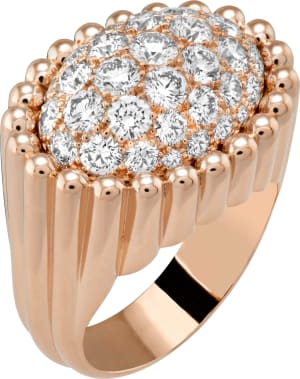 「ヴァン クリーフ＆アーペル」人気のペルレ コレクションから新作、ダイヤモンドを敷き詰めたリング発売