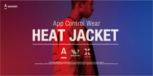 スマホで温度調節できるウェアラブル衣料「エーウォーマー」　グローバルワークやニコアンドで発売