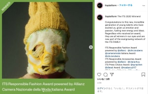 ファッションコンテスト「ITS 2020」の受賞者発表、日本人デュオデザイナー レイサトウ＆ジュミワタナベが選出