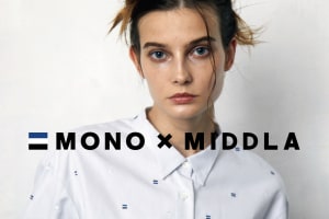 ミドラがトンボ鉛筆「MONO」と新ブランド立ち上げ　3色ストライプのシャツを展開