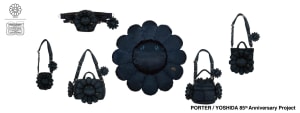村上隆×ポーター新作バッグ発売、お花とドクロを融合したデザインに