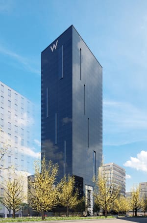 「Wホテル」が2021年3月に大阪で開業、安藤忠雄がデザインを監修