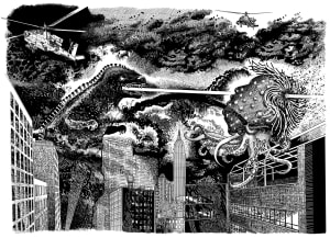 ニューヨークでの隔離生活を描く、大岩オスカールの個展が代官山で開催