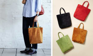 土屋鞄製造所「レザーエコトート」の新色発売、上質な国産ピッグスエードを使用