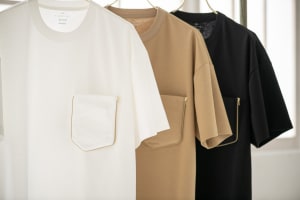 Tシャツの胸ポケットがエコバッグに早変わり、新ブランド「KUMIKI」誕生