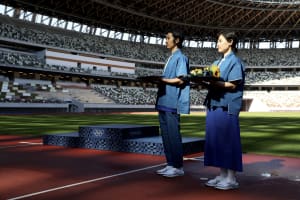 東京オリンピック表彰式の衣装が公開、ファッションディレクター山口壮大がデザイン