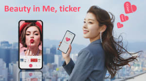 韓国発のアプリ「Ticker」とは？バーチャルメイクを提供
