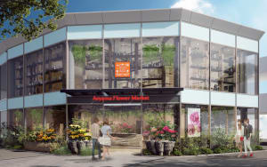 青山フラワーマーケット南青山本店が移転オープン　ティーハウス、フラワースクールが併設