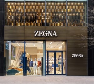 イタリアのメンズブランド「ゼニア」が銀座に旗艦店をオープン、世界最速で新ロゴを掲出