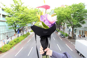 【花と街】表参道・原宿のフローリストが贈る、街に映えるブーケ：logi plants & flowers