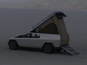 テスラの「サイバートラック」をキャンピングカーにする「Space Campers」が登場