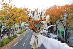 【花と街】TOKYO FANTASTIC　秋から冬へと変わる、今にぴったりなドライフラワーブーケ