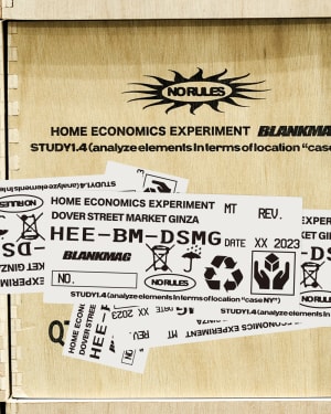 コレクターBLANKMAGと「HOME ECONOMICS EXPERIMENT」によるカプセルコレクション、ドーバー銀座で発売