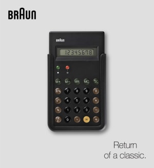ドイツブランド「ブラウン」が電卓を復刻、iPhoneのアプリに用いられたデザイン