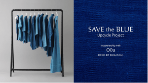 雪肌精が異業種コラボでアップサイクル衣類を販売　SAVE the BLUEプロジェクトの一環