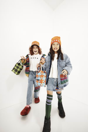 「マルニ」23年春夏キッズコレクションのポップアップ開催、ドット柄のミニピクニックバッグを限定発売