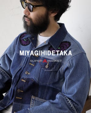 ミヤギヒデタカのリメイクジャケットにフリーダム シングスが刺繍、スーパー エー マーケットで発売