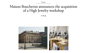 「ブシュロン」がパリのハイジュエリー工房を買収、生産能力拡大のため