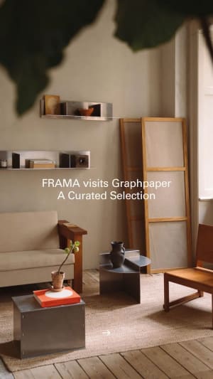 フラマ×グラフペーパー「FRAMA VISITS Graphpaper」が開催　家具とホームオブジェクトを展示販売