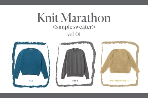 ＜好みの一着を見つけるニットマラソン＞ vol.1 シンプルセーター