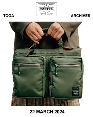 トーガ×ポーター第6弾　ハンドルにスカーフを巻いたデザインのバッグ3型を発売