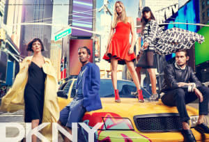 DKNY 2014年春広告にカーラ・デルヴィーニュ出演