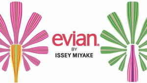 エビアンから「ISSEY MIYAKE」のデザインボトル発売
