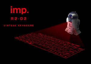 amadana新ブランド「インプ」第一弾 R2-D2のバーチャルキーボード発表